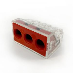 Wago koblingsklemme 3 X 6,0 Rød-0