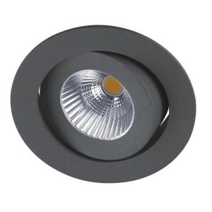 Venus Downlight Led Lav 48mm 9,0W Outdoor m/driver IP44 Dimbar Grafitt-Ra-0