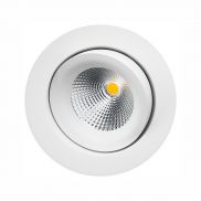 SG Junistar Gyro Downlight Lavtbyggende 6W LED m/driver 48mm Matt Hvit-0