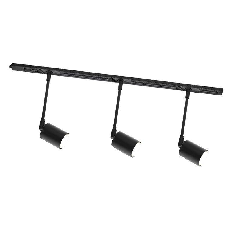 Link Spotskinne 1 meter + 3 x Explore Sort GU10-0 Link Spotskinne 1 meter + 3 x Explore Sort GU10-0