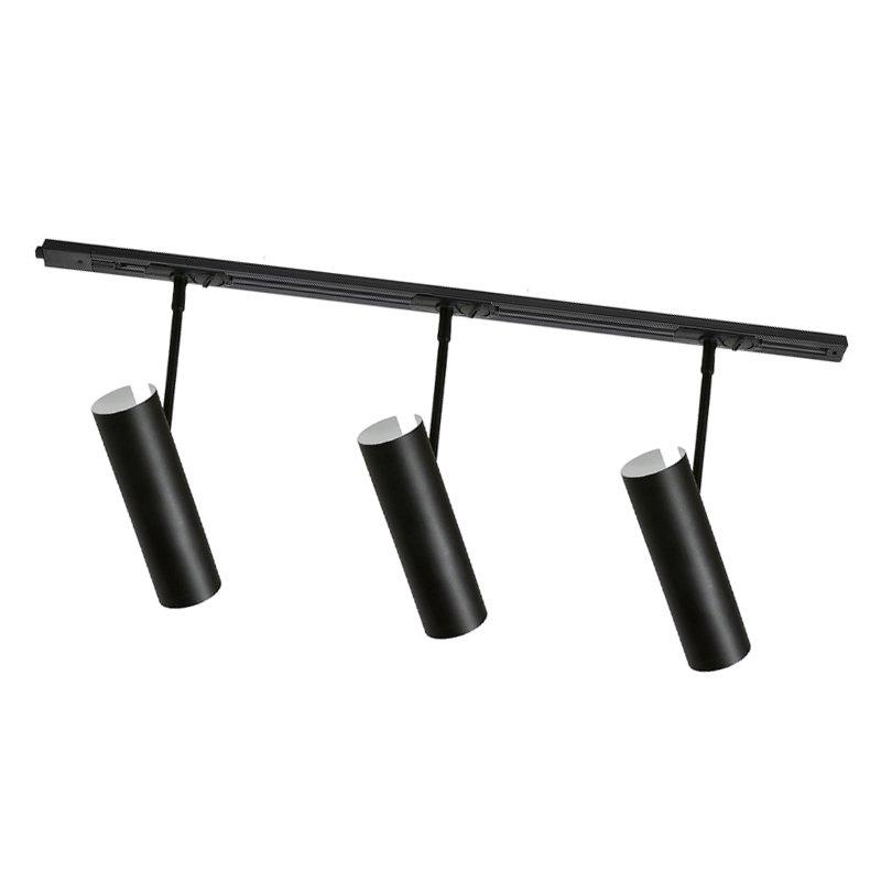 Link Spotskinne 1 meter + 3 x Mib Sort GU10-0 Link Spotskinne 1 meter + 3 x Mib Sort GU10-0