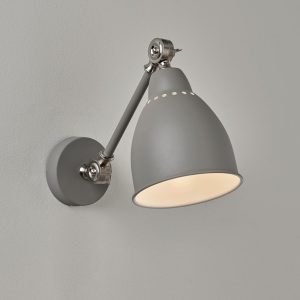 India Vegglampe GRÅ E27/60W-0