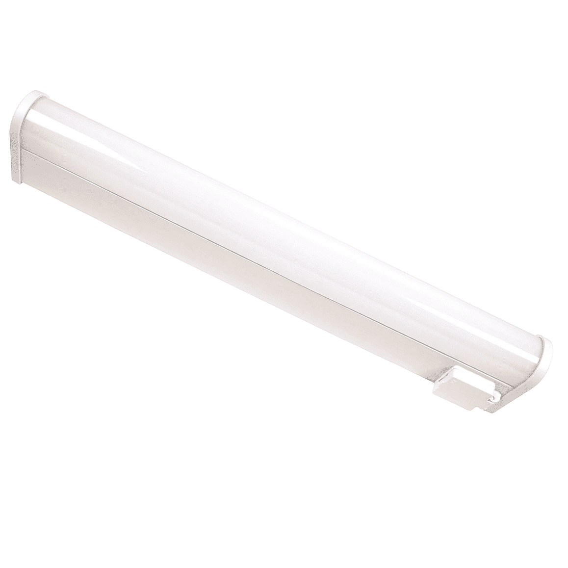 Baderomsarmatur Hvit IP44 18W m/ Stikkontakt -0 Baderomsarmatur Hvit IP44 18W m/ Stikkontakt -0