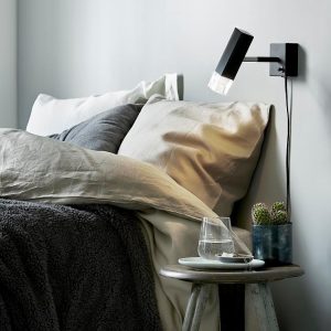 Sengelampe Caddo 3W Led Sort m/dim 2 pk.-4772