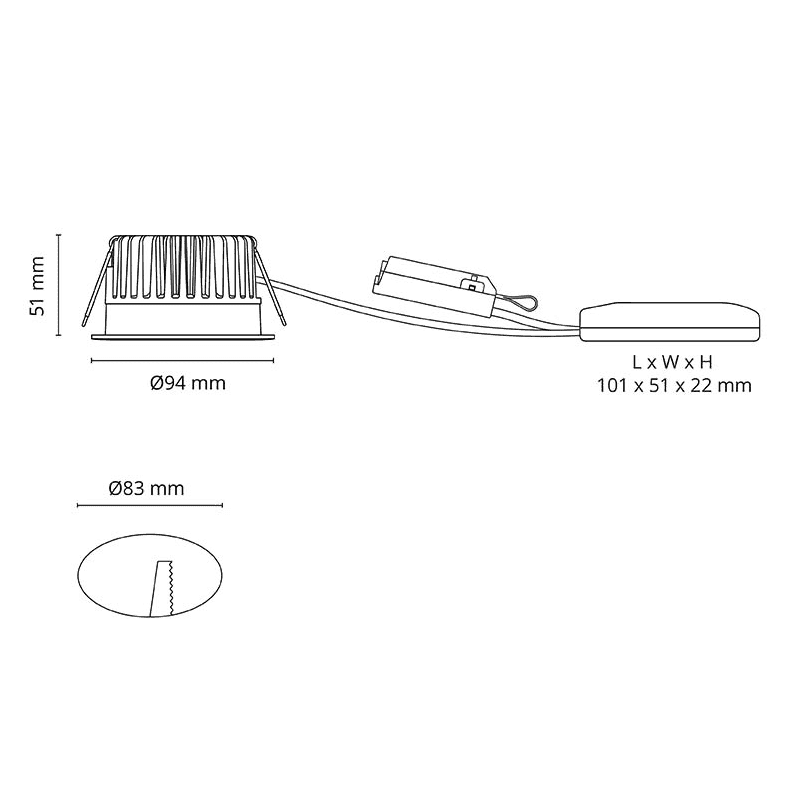 SG Junistar Soft Lavtbyggende 9W 2700K m/driver 53mm Matt Hvit-4952 SG Junistar Soft Lavtbyggende 9W 2700K m/driver 53mm Matt Hvit-4952