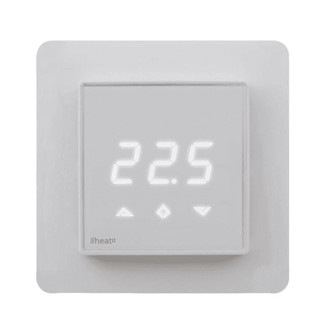Z-Wave Heatit Z-TRM2fx Hvit termostat 2900W 13A-0 Z-Wave Heatit Z-TRM2fx Hvit termostat 2900W 13A-0