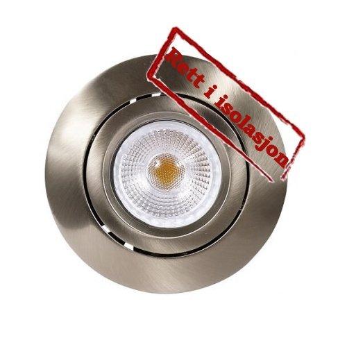 LED Charon 5W Antiglare ISOLED Warmdim IP44 Børstet stål-0 LED Charon 5W Antiglare ISOLED Warmdim IP44 Børstet stål-0