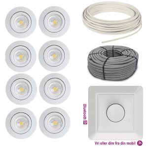 Downlightspakke LED 8pk Bluetooth Exclusive-0