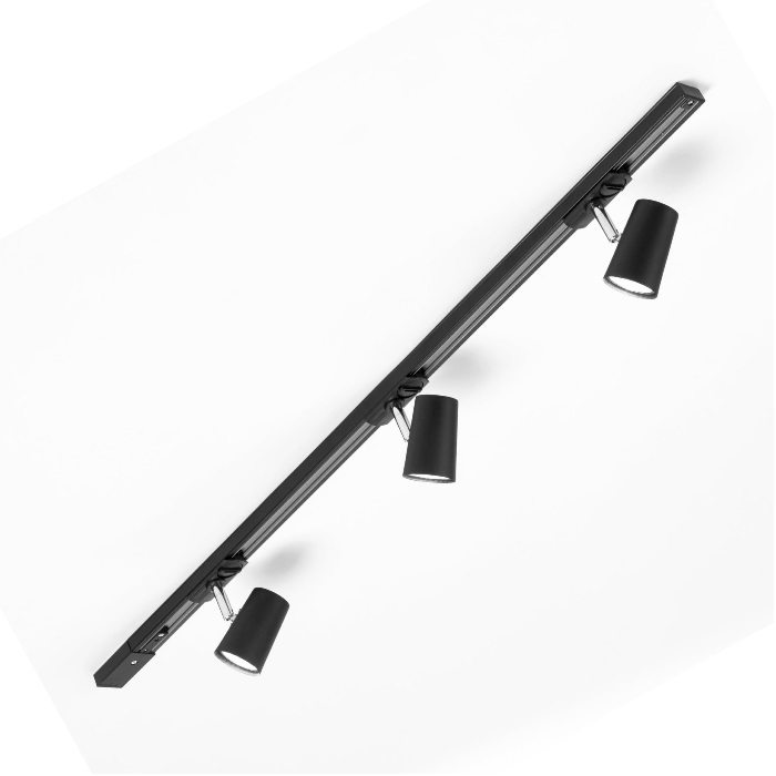 Trackline Conic 1,0M skinne 3 spot Svart Trackline Conic 1,0M skinne 3 spot Svart